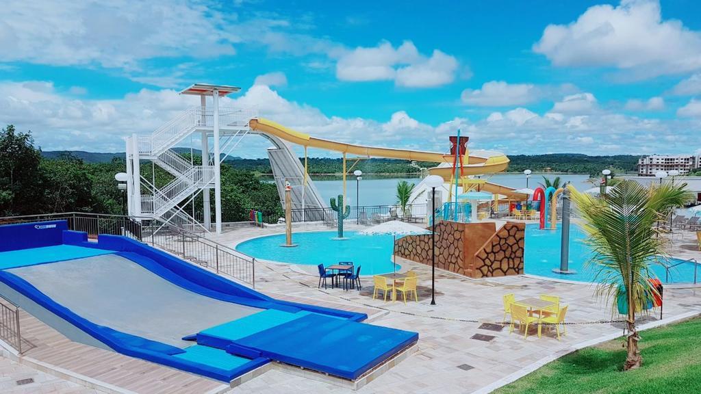 Apto Resort Do Lago Ate 8 Pessoas - Valor Promocional Калдас-Новас Экстерьер фото